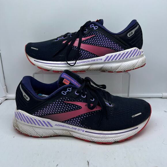 Brooks Shoes Womens 11 Adrenaline GTS 22 Blue Running Sneaker - Picture 1 of 10
